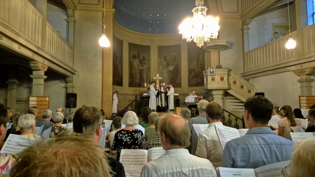 Chortreffen in der Gaußiger Kirche