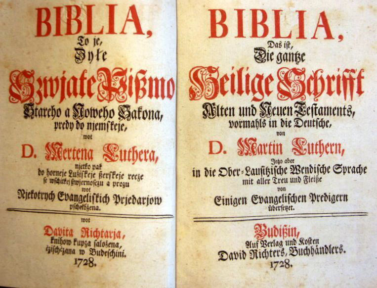 Sorbische Bibel 1728
