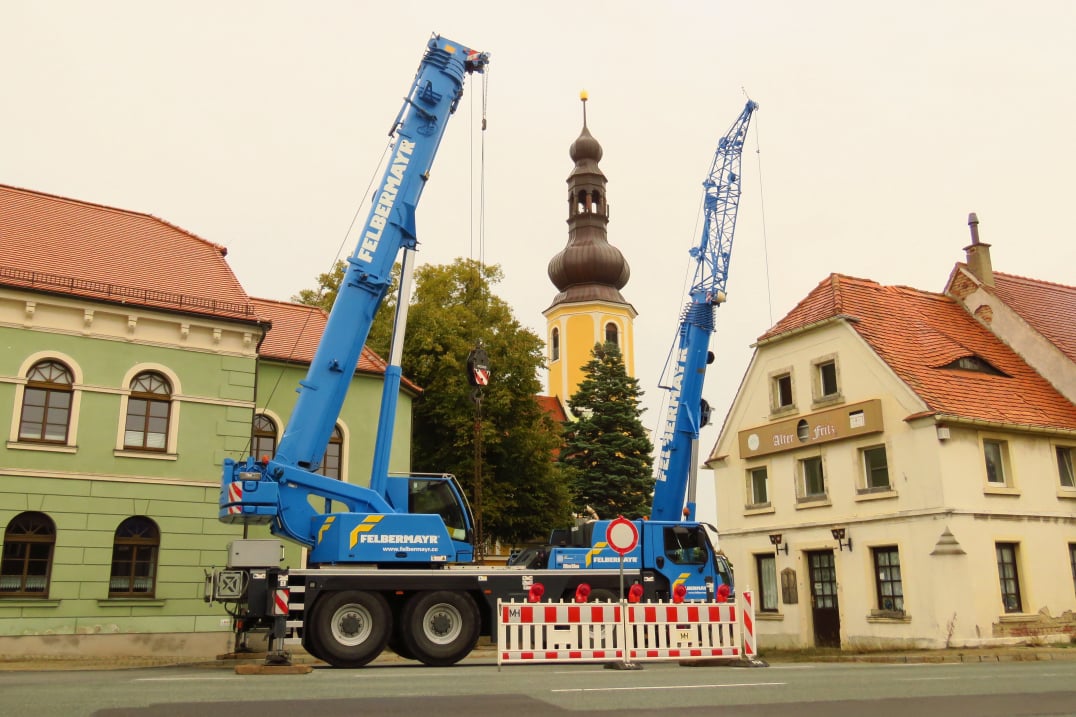 Kraneinsatz in Hochkirch